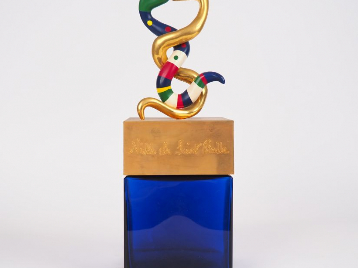 NIKI DE SAINT PHALLE.  "La danse des serpents". Grand flacon de parfum