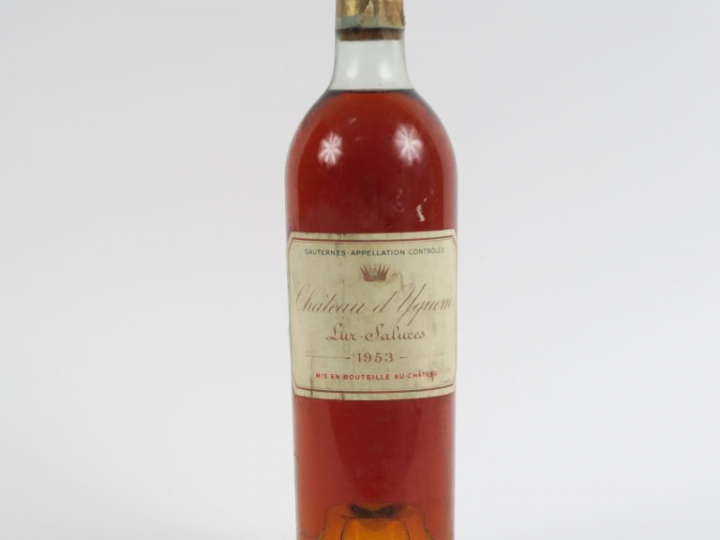 1 BOUTEILLE CHÂTEAU D'YQUEM 1er CCS SAUTERNES - 1953 - LB