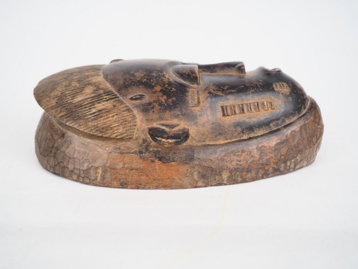 Masque portrait ndoma Baoule, Côte d’Ivoire Bois à patine brune à brun