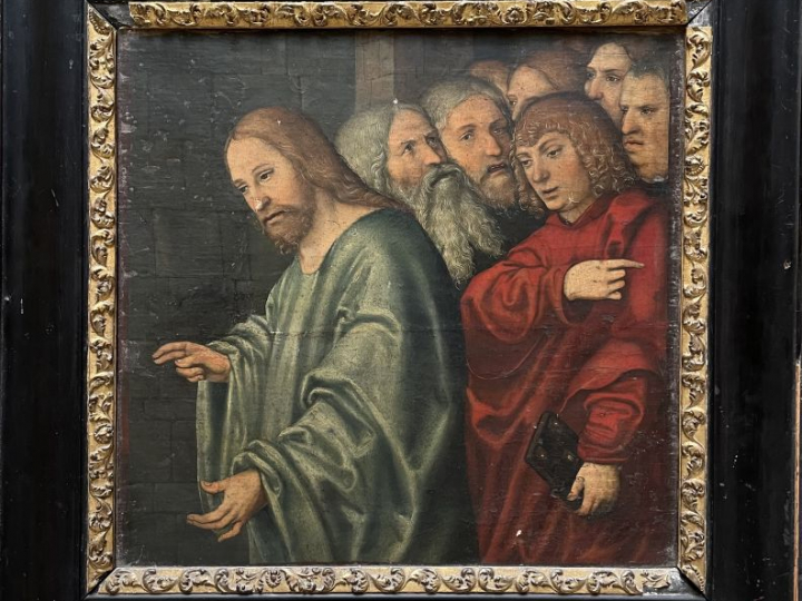 Lucas CRANACH le jeune (Wittenberg 1515 - Weimar 1586)  "Le Christ et 