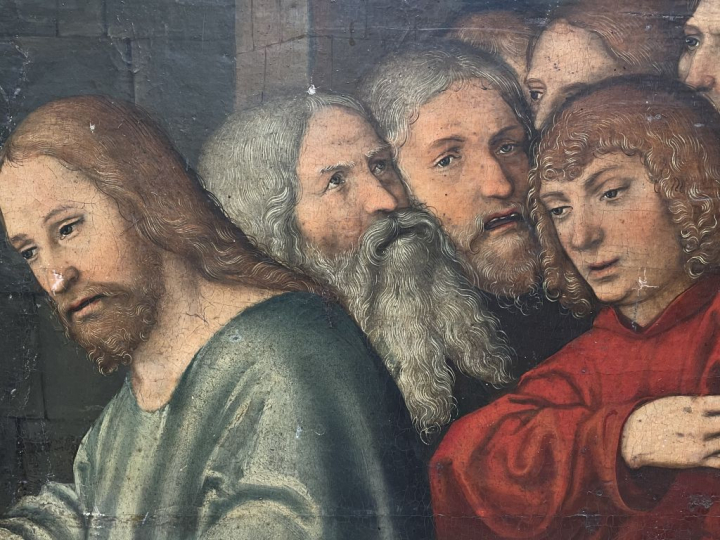 Lucas CRANACH le jeune (Wittenberg 1515 - Weimar 1586)  "Le Christ et 