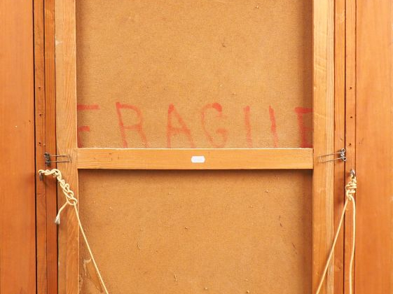 Christian Hugues CAILLARD. "Portrait de jeune femme au fichu". Huile s