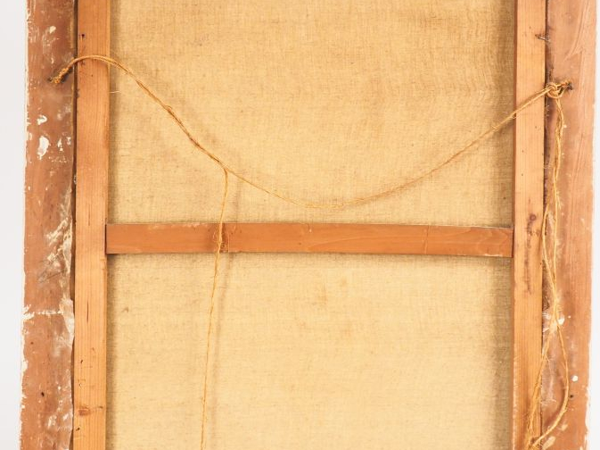 PROCHASKA. "Portrait de militaire". Huile sur toile, signée en bas à d