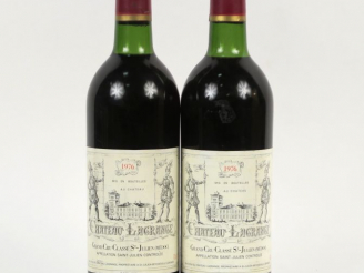 Vente aux enchères 2 BOUTEILLES CHÂTEAU LAGRANGE GCC ST JULIEN - 1976 - LB