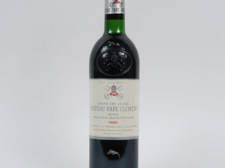 Vente aux enchères 1 BOUTEILLE CHÂTEAU PAPE CLEMENT GCC GRAVES - 1980 - BG/CAPS CIRÉE