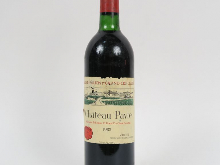 1 BOUTEILLE CHÂTEAU PAVIE 1er GCC ST EMILION - 1983 - BG/ETLA