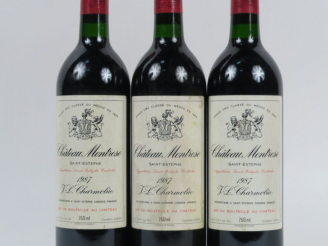 Vente aux enchères 3 BOUTEILLES CHÂTEAU MONTROSE GCC ST ESTEPHE - 1987 - BG
