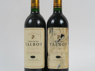 Vente aux enchères 2 BOUTEILLES CHÂTEAU TALBOT GCC ST JULIEN - 1990 - 1 EA