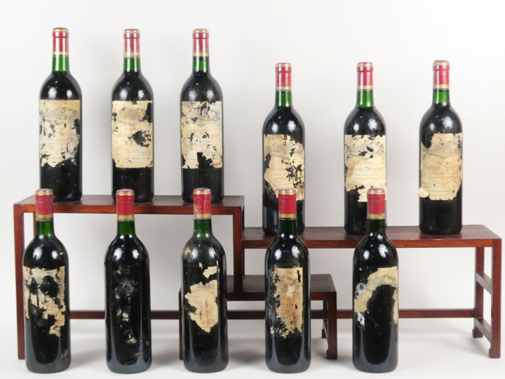 11 BOUTEILLES CHÂTEAU CALON SEGUR GCC ST ESTEPHE - 1990 - BG/ETA/1 SE