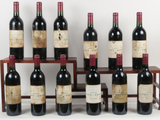 Vente aux enchères 12 BOUTEILLES CHÂTEAU LYNCH BAGES GCC PAUILLAC - 1990 - EA