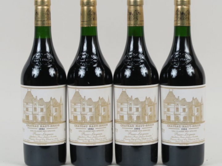 4 BOUTEILLES CHÂTEAU HAUT BRION 1er GCC GRAVES - 1992