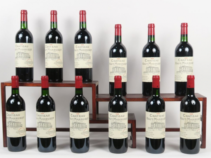 12 BOUTEILLES CHÂTEAU HAUT MARBUZET ST ESTEPHE - 1998 - CBO - BG
