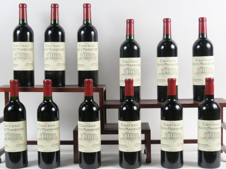 12 BOUTEILLES CHÂTEAU HAUT MARBUZET ST ESTEPHE - 2006 - CBO