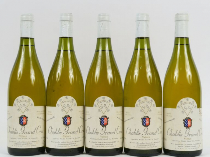 5 BOUTEILLES CHABLIS GC 'VALMUR' VIEILLES VIGNES GUY ROBIN   FILS - 19