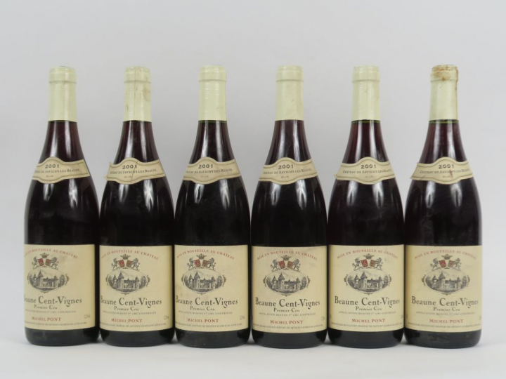 6 BOUTEILLES BEAUNE 1er CRU 'CENT VIGNES' CHÂTEAU DE SAVIGNY LES BEAUN