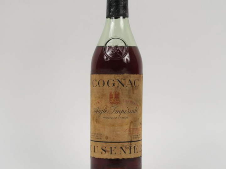 1 VIEILLE BOUTEILLE COGNAC 'AIGLE IMPÉRIAL' CUSENIER