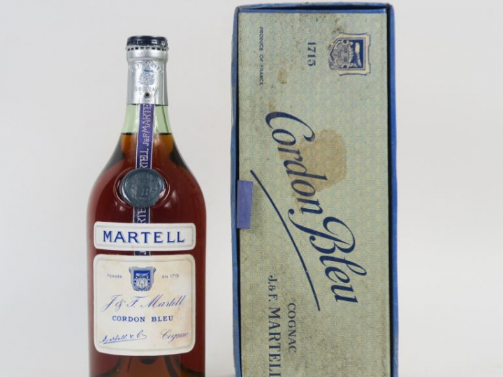 1 VIEILLE BOUTEILLE COGNAC MARTELL 'CORDON BLEU' - COFFRET