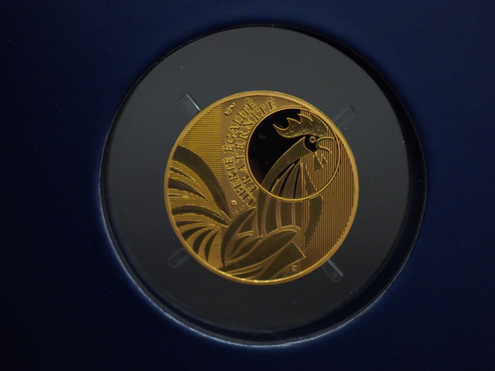 Pièce 250 euros or, 2015. FRAIS ACHETEURS 5% TTC.   