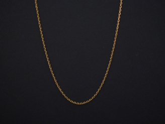 Vente aux enchères Chaine en or jaune, maille forçat. Long. 45 cm Poids. 3,29 g   