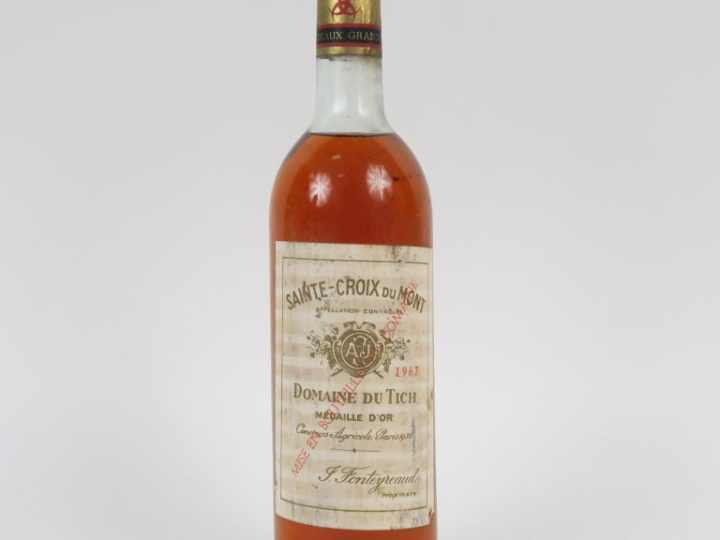 1 BOUTEILLE DOMAINE DU TICH STE CROIX DU MONT - 1967 - HEP