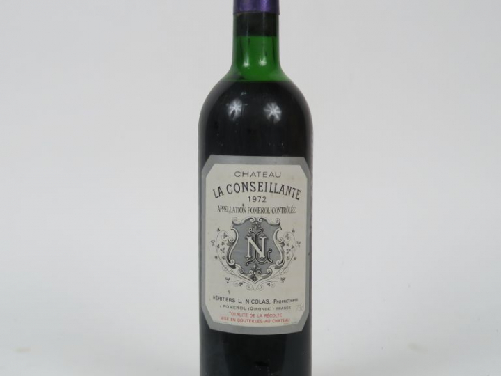 1 BOUTEILLE CHÂTEAU LA CONSEILLANTE POMEROL - 1972 - HEP