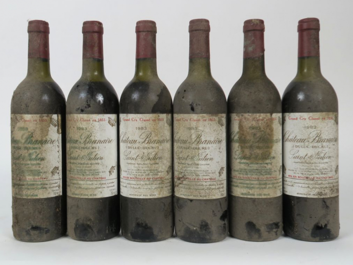 6 BOUTEILLES CHÂTEAU BRANAIRE DULUC DUCRU GCC SAINT JULIEN - 1983 - 4 
