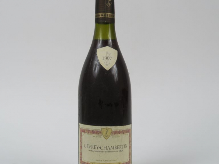 1 BOUTEILLE GEVREY CHAMBERTIN MOMMESSIN - 1997 - 2 CM