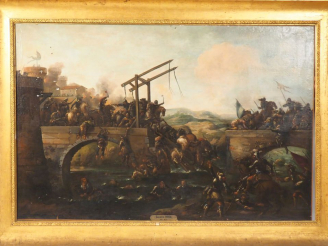 Vente aux enchères Antonio STOM dit Tonino ( Venise 1670/80 - 1734/35) "Écroulement du po