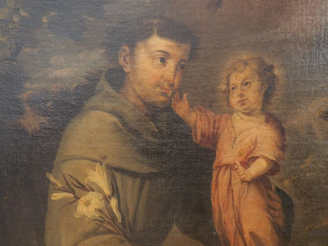 Vente aux enchères Ecole espagnole vers 1700, entourage de Bartolome MURILLO. "Saint Anto