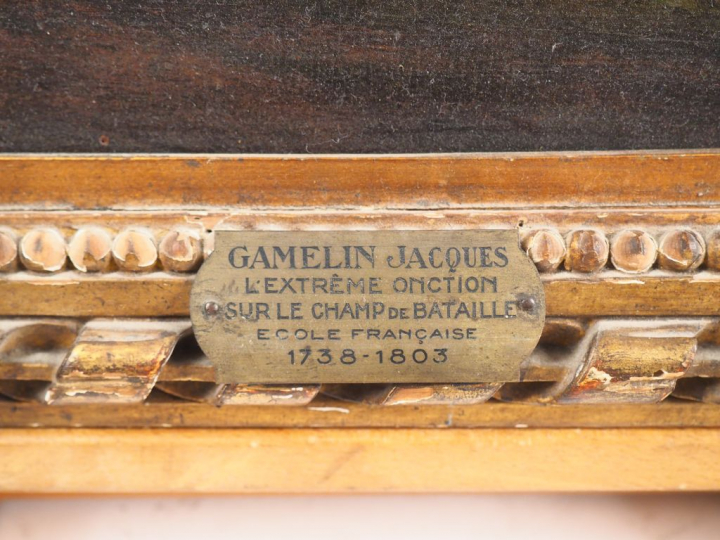 Attribué à Georg Philip RUGENDAS (1666 - 1742) "Extrême onction sur le