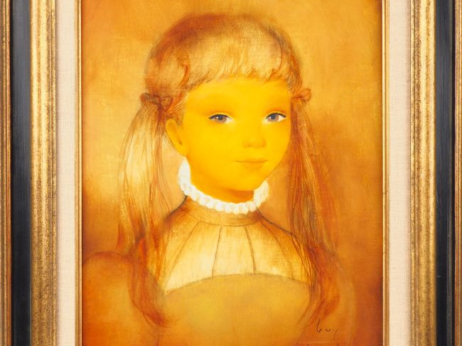 Guy SERADOUR. "Aglaée" Huile sur toile, signée en bas à droite. Dim. 3