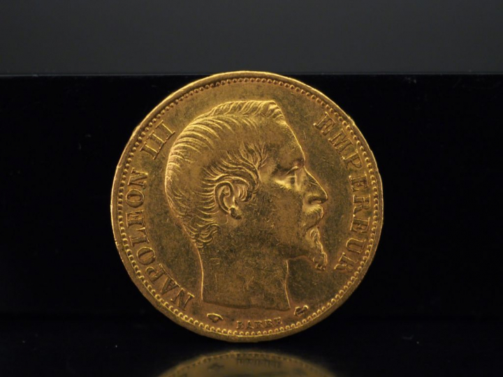 Pièce de 20 Francs or, 1860-A. FRAIS ACHETEURS 5% TTC.   
