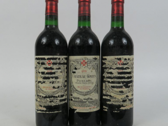 Vente aux enchères 3 BOUTEILLES CHÂTEAU GAZIN POMEROL - 1979 - 1 ELA/2 ETA