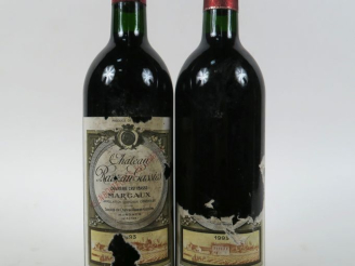 Vente aux enchères 2 BOUTEILLES CHÂTEAU RAUZAN GASSIES MARGAUX - 1993 - 1 EA/1 ETA/1 ELS