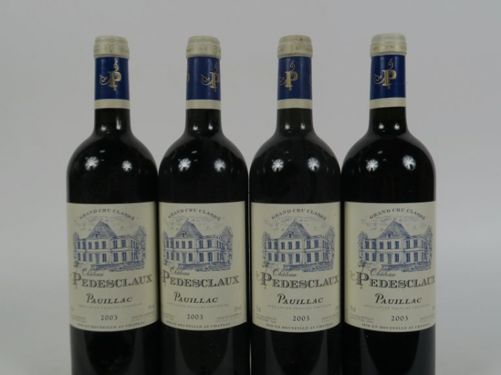 4 BOUTEILLES CHÂTEAU PEDESCLAUX GCC PAUILLAC - 2003