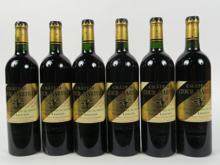 6 BOUTEILLES CHÂTEAU LATOUR MARTILLAC PESSAC LEOGNAN - 2003
