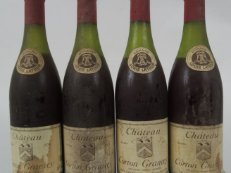 Vente aux enchères 4 BOUTEILLES CHÂTEAU CORTON GRANCEY LOUIS LATOUR - 1971 - 4 CM/5 CM/2 