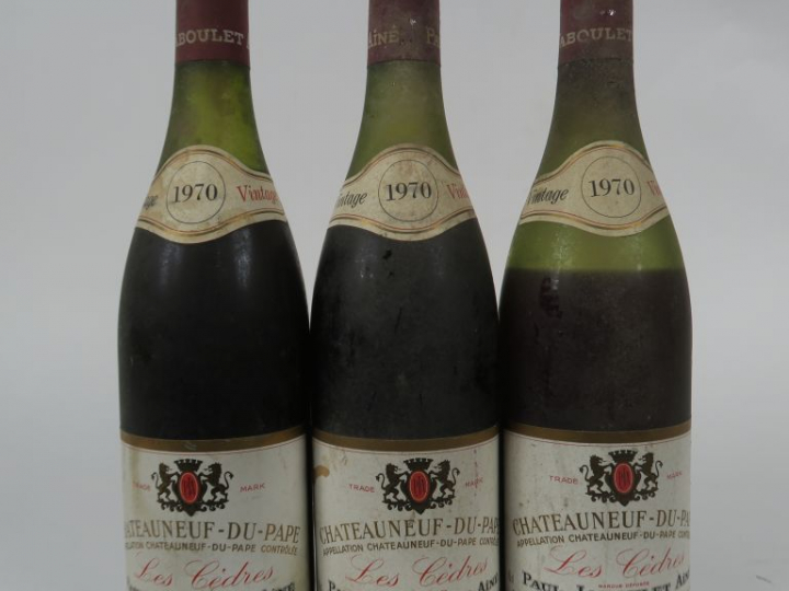 3 BOUTEILLES CHÂTEAUNEUF DU PAPE 'LES CEDRES' PAUL JABOULET AINE - 197