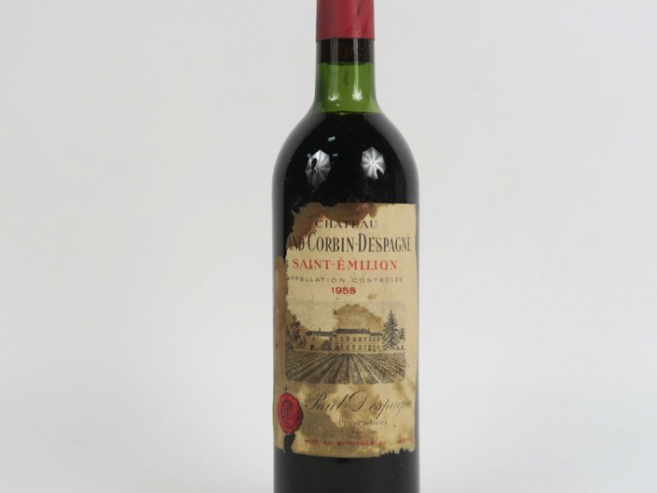 1 BOUTEILLE CHÂTEAU GRAND CORBIN DESPAGNE ST EMILION - 1955 - LB/EA