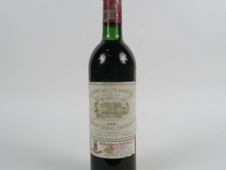 Vente aux enchères 1 BOUTEILLE CHÂTEAU MARGAUX 1er GCC MARGAUX - 1969 - LB/ELS