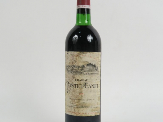 Vente aux enchères 1 BOUTEILLE CHÂTEAU PONTET CANET GCC PAUILLAC - 1975 - BG/EA