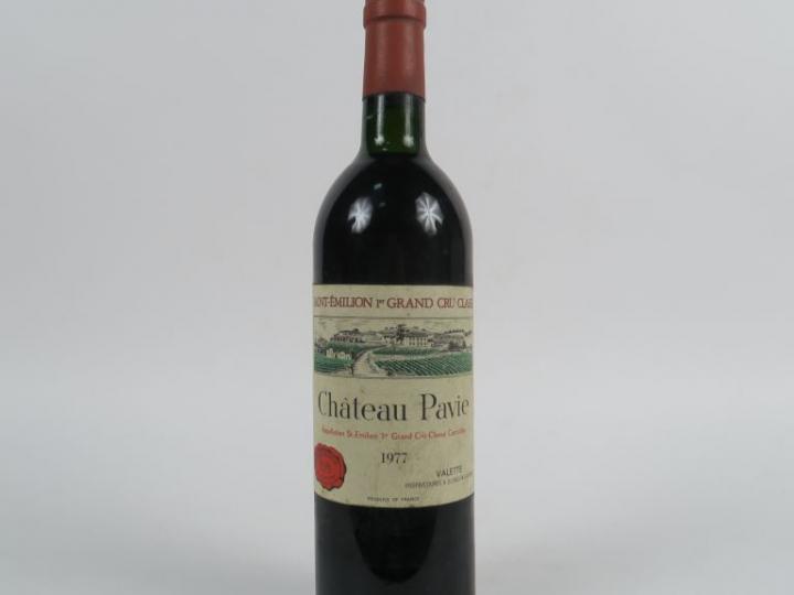 1 BOUTEILLE CHÂTEAU PAVIE 1er GCC SAINT EMILION - 1977 - BG/ETLS