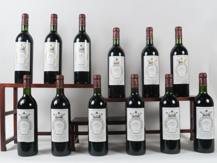 12 BOUTEILLES CHÂTEAU MARQUIS D'ALESME GCC MARGAUX - 1994 - CBO - 1 ET