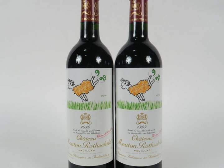 2 BOUTEILLES CHÂTEAU MOUTON ROTHSCHILD PAUILLAC - 1999