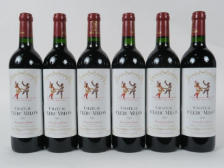 Vente aux enchères 6 BOUTEILLES CHÂTEAU CLERC MILON GCC PAUILLAC - 1999 - CBO