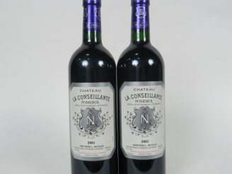 Vente aux enchères 2 BOUTEILLES CHÂTEAU LA CONSEILLANTE POMEROL - 2001