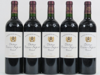Vente aux enchères 5 BOUTEILLES CHÂTEAU BEAU SEJOUR BECOT 1er GCC ST EMILION - 2004