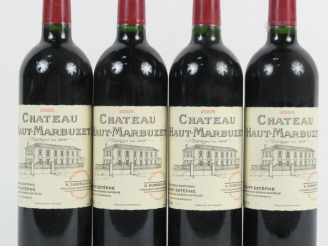 Vente aux enchères 4 BOUTEILLES CHÂTEAU HAUT MARBUZET ST ESTEPHE - 2005