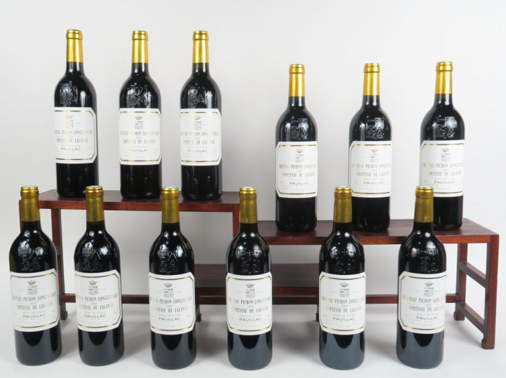 12 BOUTEILLES CHÂTEAU PICHON LONGUEVILLE COMTESSE DE LALANDE GCC PAUIL