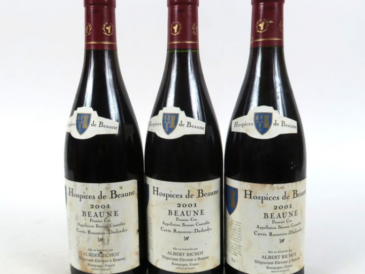 3 BOUTEILLES HOSPICES DE BEAUNE 1er CRU CUVEE ROUSSEAU-DESLANDES - 200